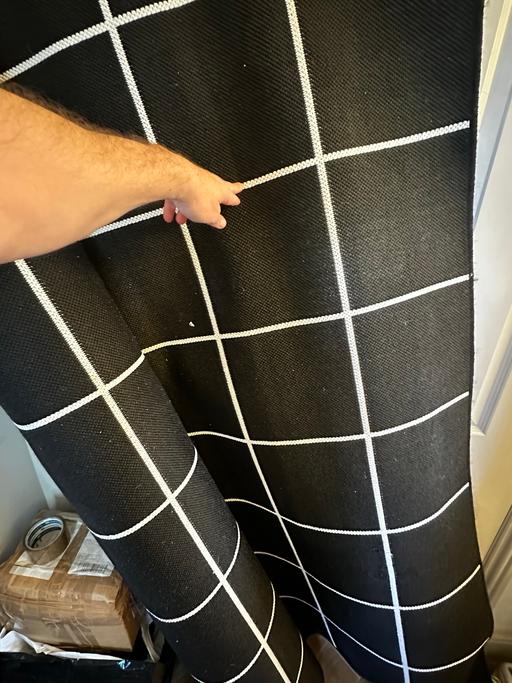 Buy & Sell West Norwood South East London - Photos for IKEA black & white rug indoor outdoor