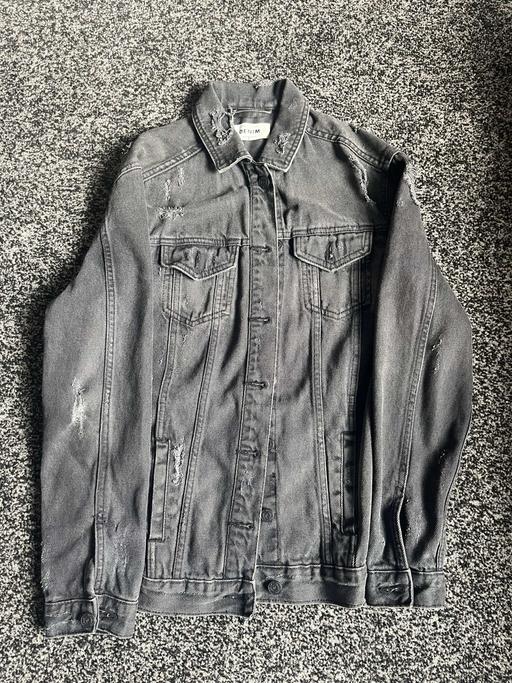 Buy & Sell Bolton Bolton - Photos for Grey dressed denim jacket - used (excellent)