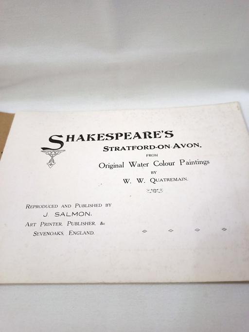 Buy & Sell Hall Green Birmingham - Photos for SHAKESPEARE'S STRATFORD-ON-AVON BOOK OF PRINT