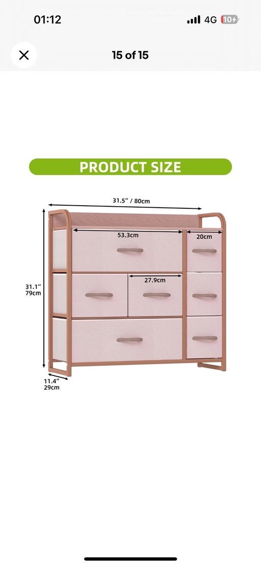 Buy & Sell Bolton City Centre Bolton - Photos for Pink chest of drawers