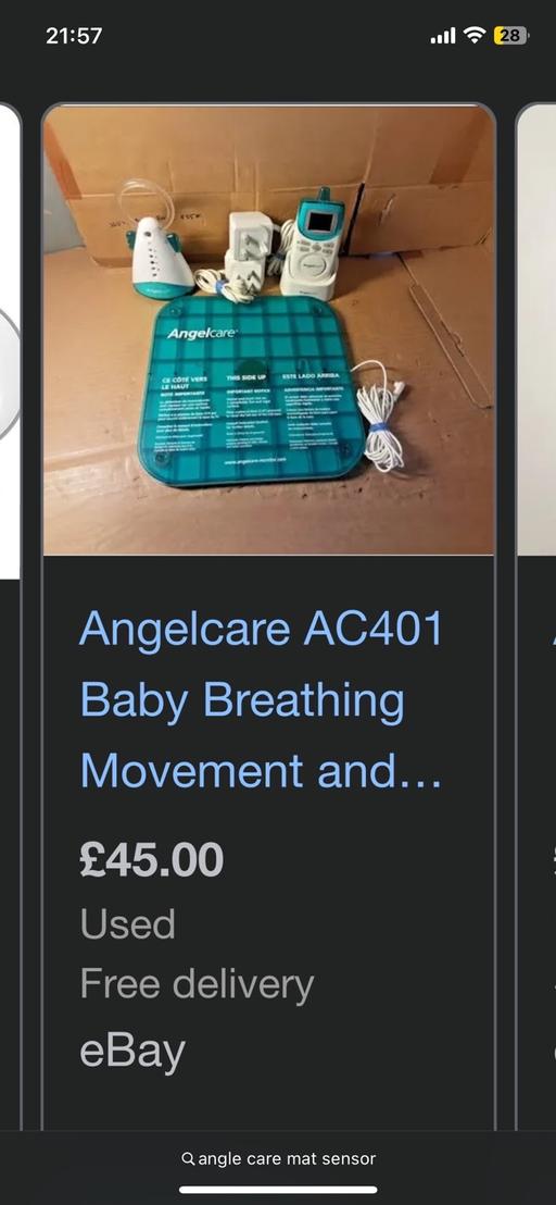 Buy & Sell New Moston Manchester - Photos for Angle care baby breathing & movement monitor