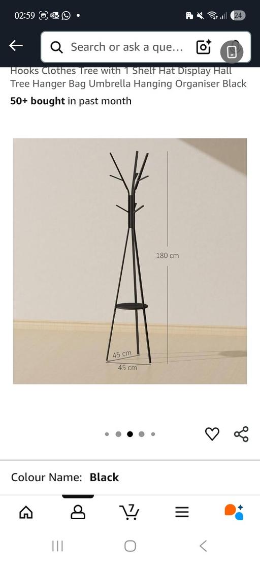 Buy & Sell Small Heath Birmingham - Photos for coat stand metal black