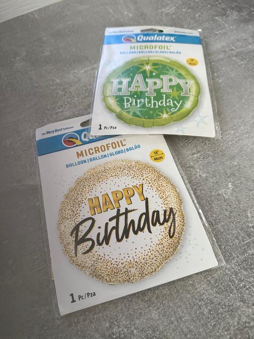 Buy & Sell Brent Park North West London - Photos for 2x 18-Inch Foil Happy Birthday Balloons – New