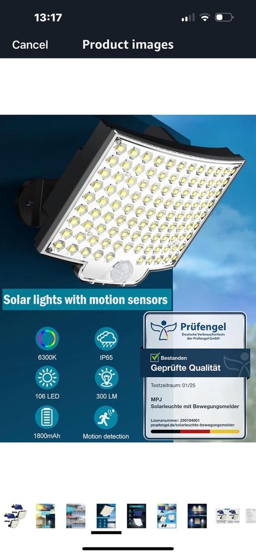 Buy & Sell Birmingham Solihull - Photos for MPJ 106 LED Solar Light Solar Wall Light