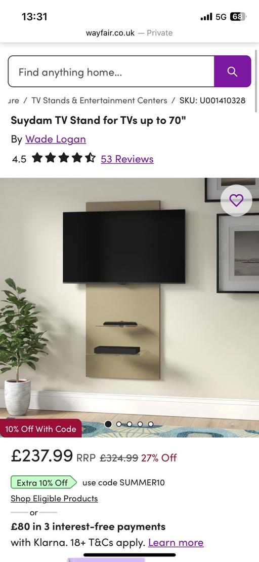 Buy & Sell Erith Bexley - Photos for TV stand wall mount