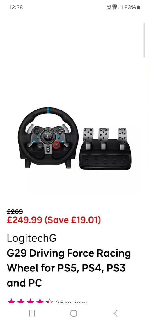 Buy & Sell Cann Hall East London - Photos for logitech g29 steering wheel pedals and gear s