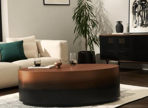 Buy & Sell Bells Mill Dudley - Photos for MADE Oval Coffee Table Copper & Black Ombre