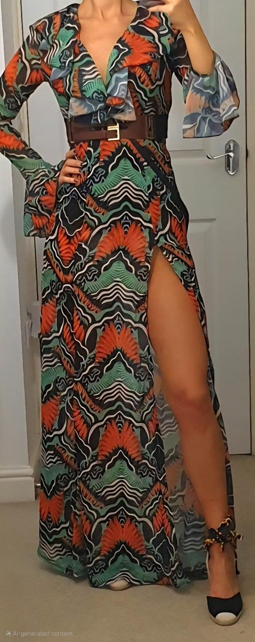 Buy & Sell Bells Mill Dudley - Photos for PrettyLittleThing Patterned Dress – Size S/8