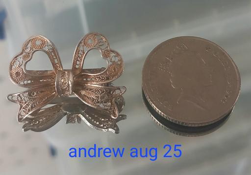 Buy & Sell Thatto Heath Saint Helens - Photos for Vintage silver filigree bow brooch