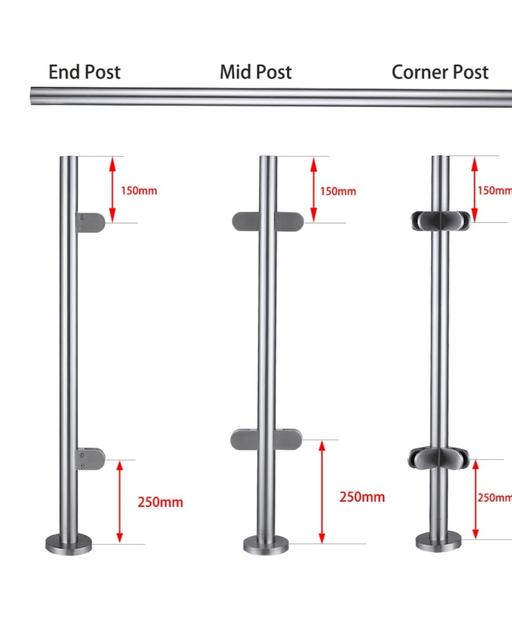 Buy & Sell Camp Hill Birmingham - Photos for Stainless Steel Balustrade Posts Grade 304 wi