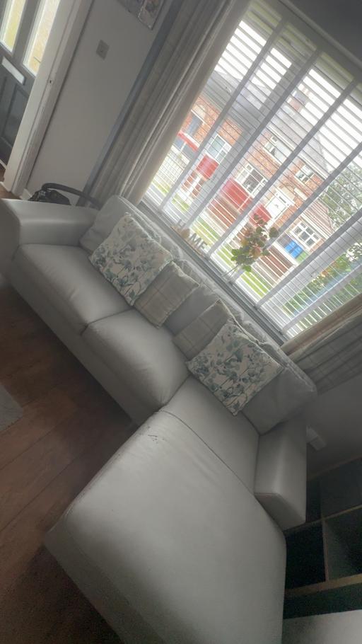 Buy & Sell Great Sankey Warrington - Photos for Leather grey small corner couch