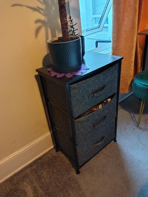 Buy & Sell Cann Hall East London - Photos for Black 3 drawers unit