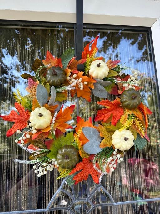 Buy & Sell Hartshill North Warwickshire - Photos for 40cm Fall Pumpkin Wreath with light