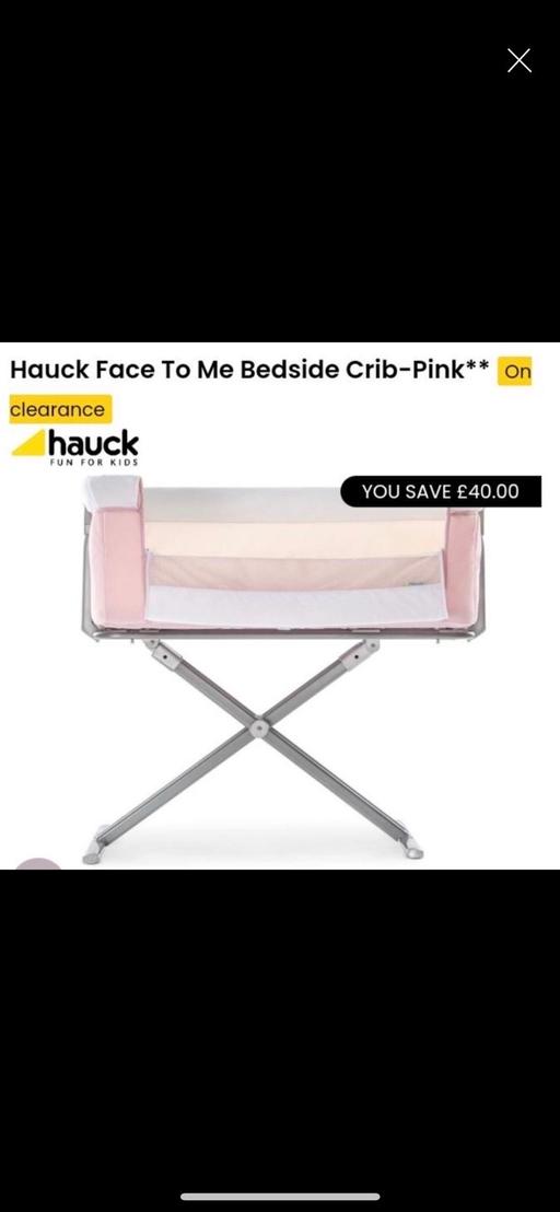Buy & Sell Romford Havering - Photos for Hauck pink next to me crib