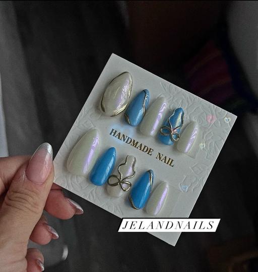 Buy & Sell Failsworth Oldham - Photos for 3d nails gold pearl nails 10 set almond shape