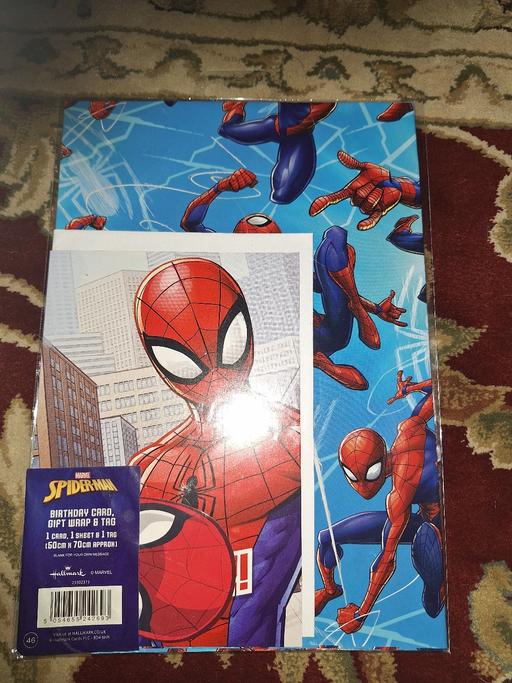 Buy & Sell Ettingshall Park Wolverhampton - Photos for New Spider Man Gift wrap, tag and card