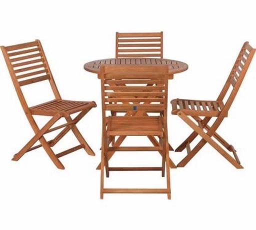 Buy & Sell Coventry City Centre Coventry - Photos for Wooden table with 4 chairs Patio set
