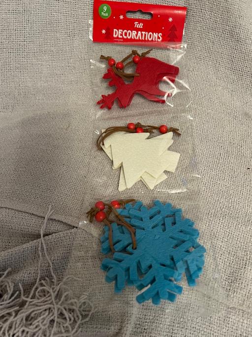Buy & Sell Hetton-Le-Hole Sunderland - Photos for 9 Felt Decorations ( New )