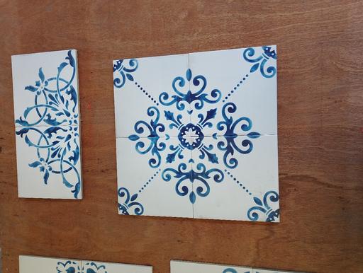 Buy & Sell Great Barr Birmingham - Photos for Antique blue porcelain tiles