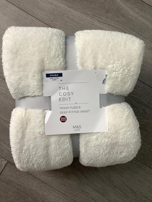 Buy & Sell Finedon North Northamptonshire - Photos for M&S Double Teddy Fitted Sheet