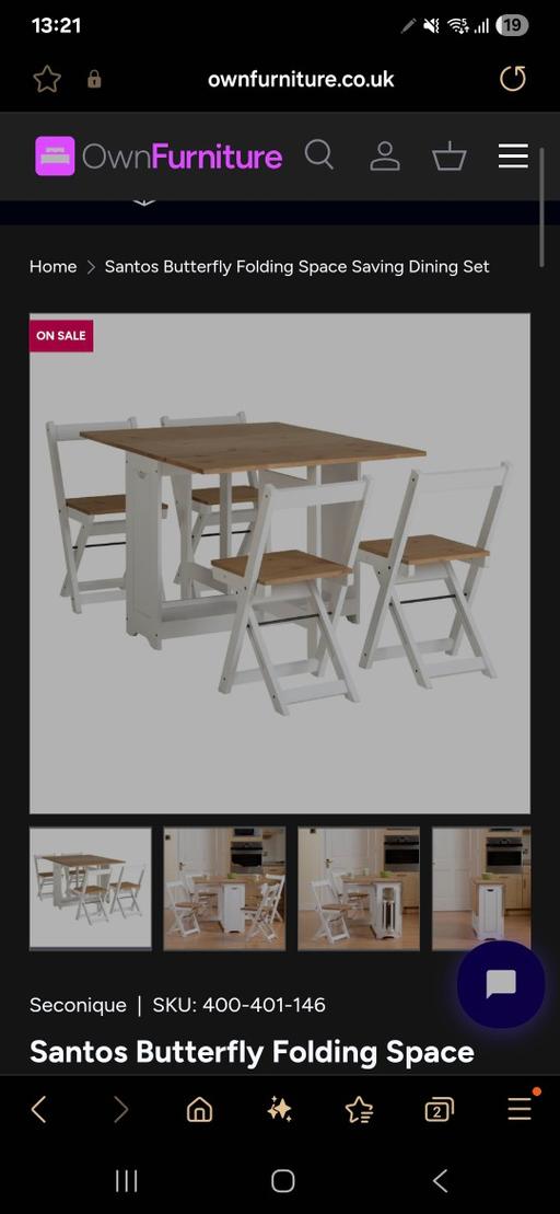 Buy & Sell Canary Wharf East London - Photos for Brand new white and pine folding table