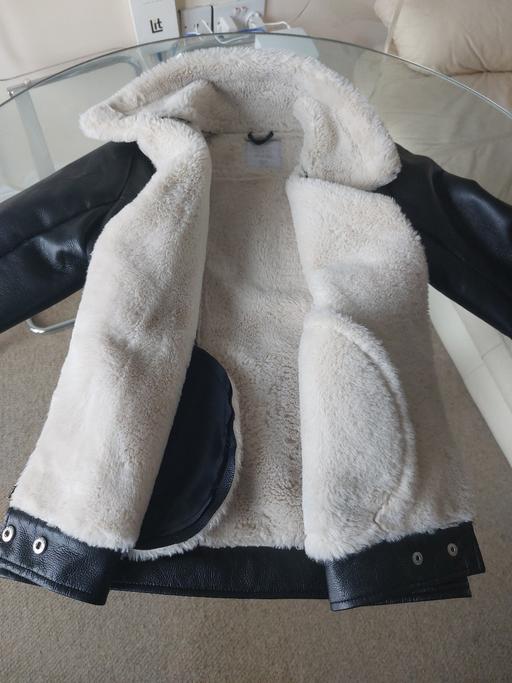 Buy & Sell Webheath Redditch - Photos for Faux leather fur-lined winter jacket girls