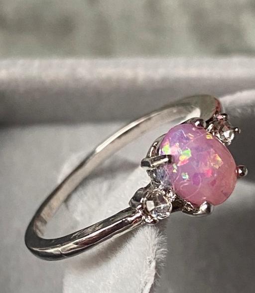Buy & Sell Thornaby Stockton-on-Tees - Photos for Silver Pink Opal Ring size P