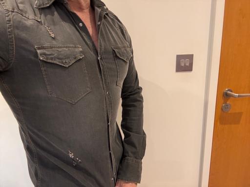 Buy & Sell Leamouth East London - Photos for Distressed “denim look” casual shirt