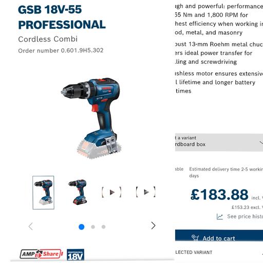 Buy & Sell Hammersmith West London - Photos for Cordless 18V-55 Professional