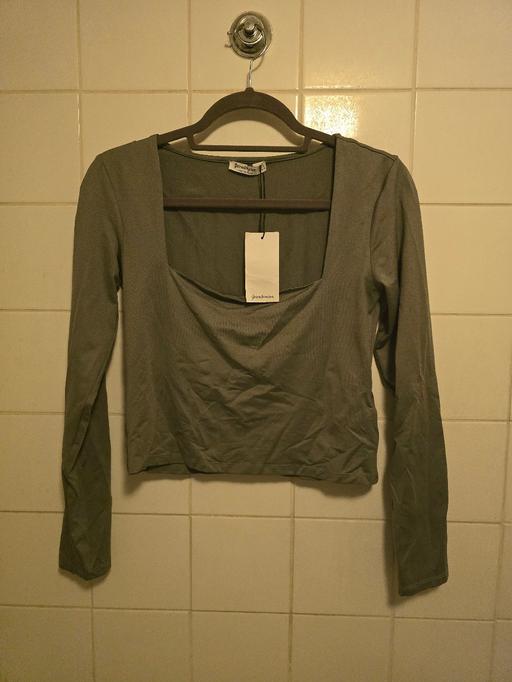 Buy & Sell Greenwich South East London - Photos for Stradivarius Square Neck Long Sleeve Jersey
