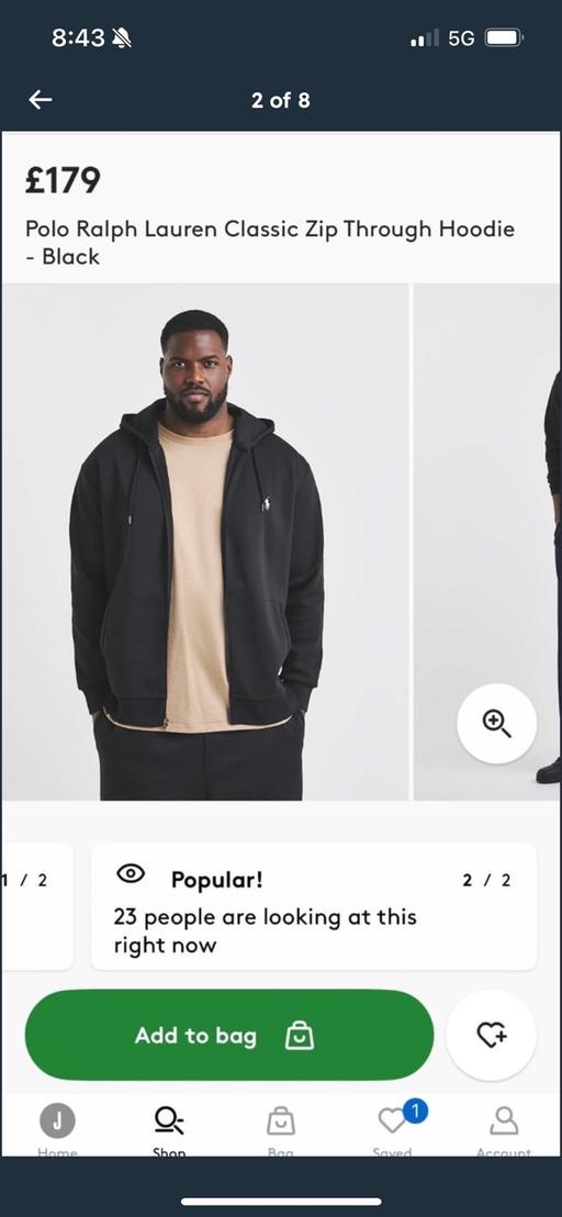 Buy & Sell Caversham Reading - Photos for Ralph Lauren, black, 6xl hoodie. Rrp £185