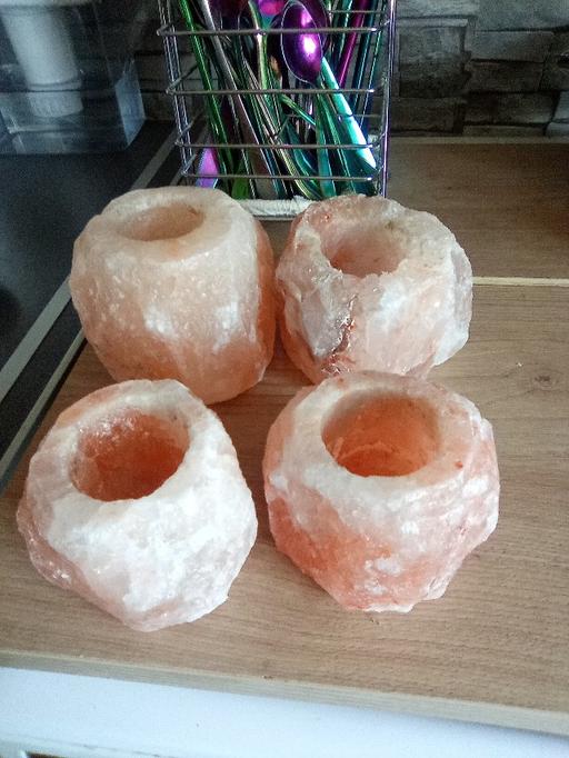 Buy & Sell Oadby Oadby and Wigston - Photos for HIMALAYAN ROCK SALT TEALIGHT HOLDERS/LAMP