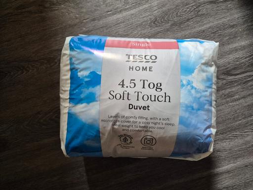Buy & Sell Crumpsall Manchester - Photos for new Tesco Home Single 4.5 Tog Duvet