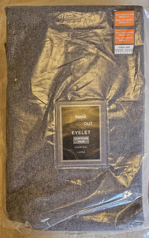 Buy & Sell Lower Sydenham South East London - Photos for Blackout Eyelet Curtains Charcoal