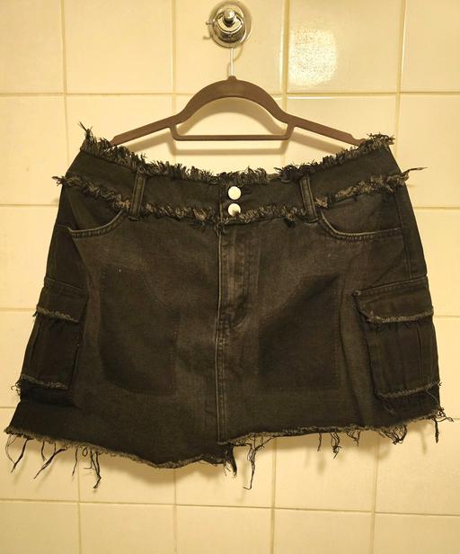 Buy & Sell Greenwich South East London - Photos for Shein Black Distressed Mini Skirt Brand New