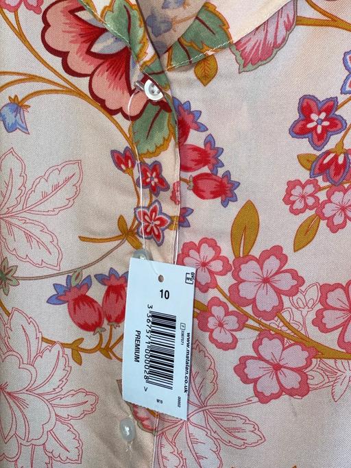 Buy & Sell Cross Green Leeds - Photos for Floral Tie-Front Pyjama Shirt UK 10