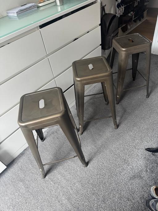 Buy & Sell Piccadilly Circus Central London - Photos for 3 x Tolix style stools 65 cm height