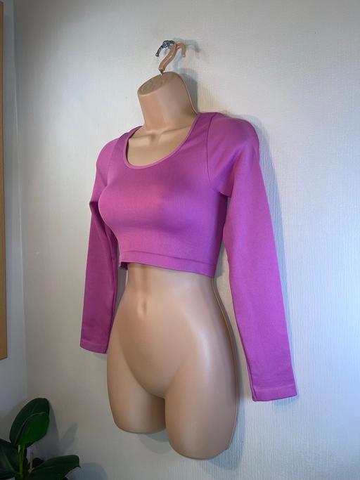 Buy & Sell Cross Green Leeds - Photos for Ribbed Cropped Long Sleeve Top UK XS/S