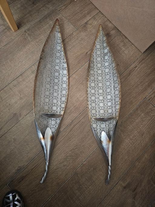 Buy & Sell Pensnett Dudley - Photos for LARGE METAL WALL HANGING CANDLE HOLDERS 3FT