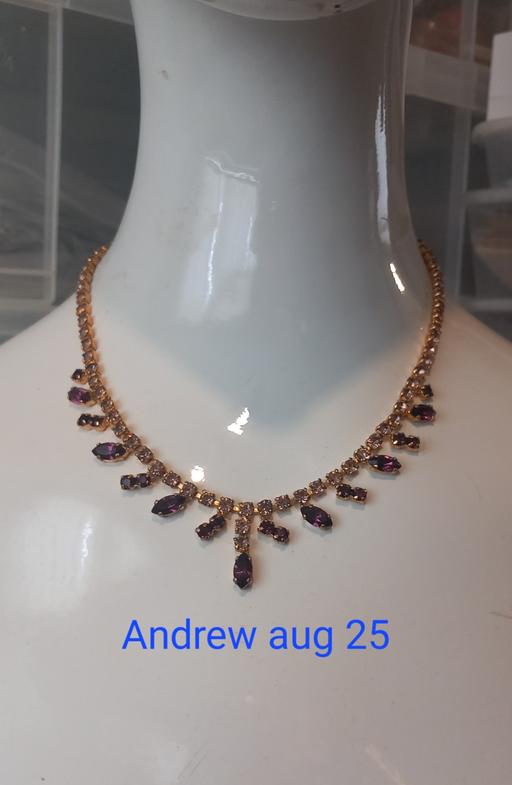 Buy & Sell Thatto Heath Saint Helens - Photos for Vintage 1950s amythest gemstone necklace