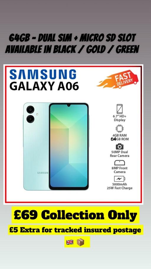 Buy & Sell Royal Albert Liverpool - Photos for Samsung Galaxy A06 - Brand New 64GB - Black