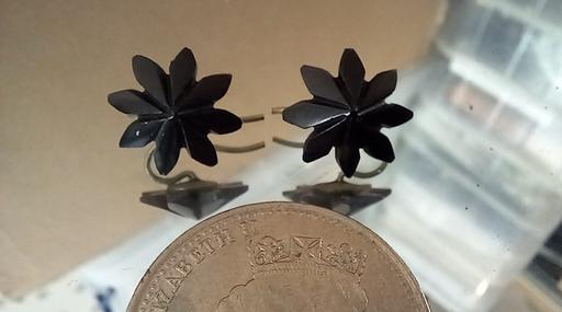 Buy & Sell Thatto Heath Saint Helens - Photos for early Victorian Black Vauxhall Glass Earrings