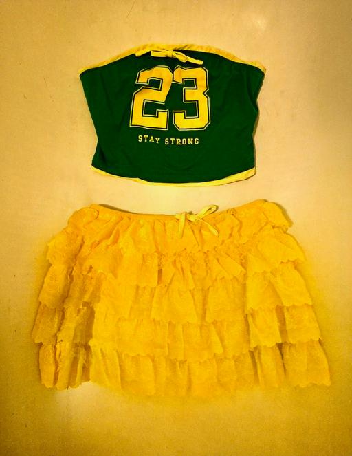Buy & Sell Greenwich South East London - Photos for Shein Green & Yellow 23 Stay Strong Top New