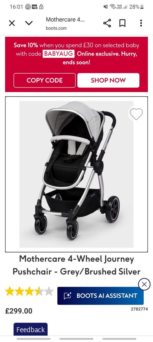 Buy & Sell Perry Barr Birmingham - Photos for mothercare journey pram