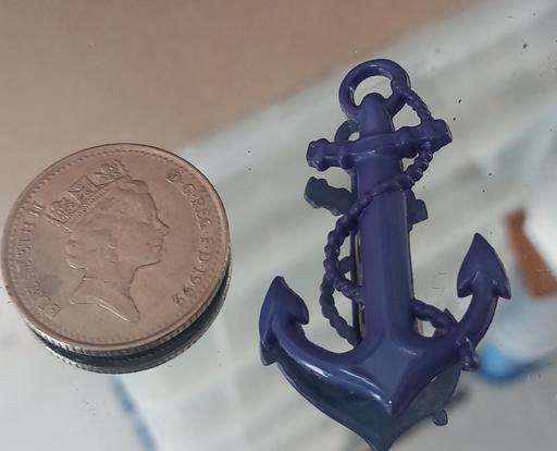 Buy & Sell Thatto Heath Saint Helens - Photos for Vintage celluloid purple anchor brooch