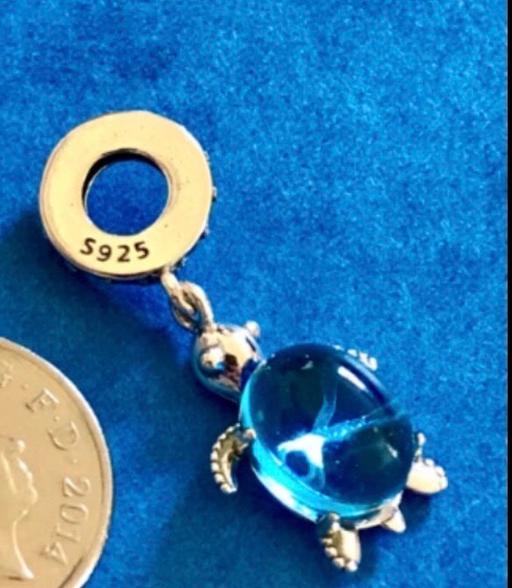 Buy & Sell Heaton Mersey Stockport - Photos for Silver Blue Sea Turtle Charm S925 fit Pandora