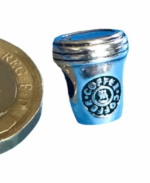 Buy & Sell Heaton Mersey Stockport - Photos for Silver Coffee Cup Charm S925 fit Pandora