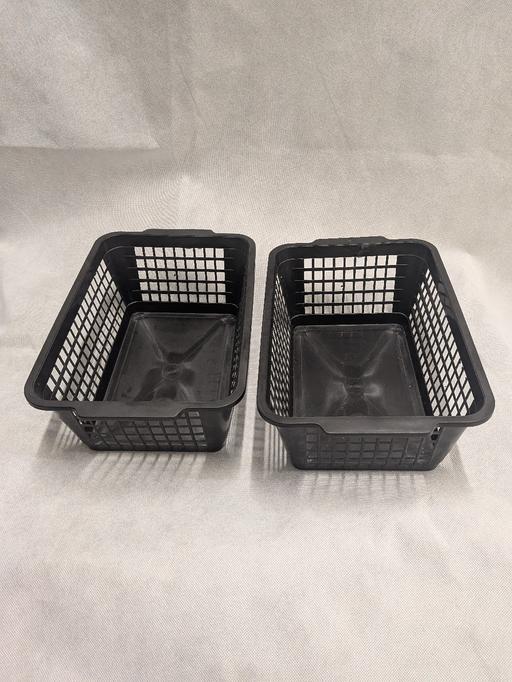 Buy & Sell Netherton Dudley - Photos for 2 black storage baskets
