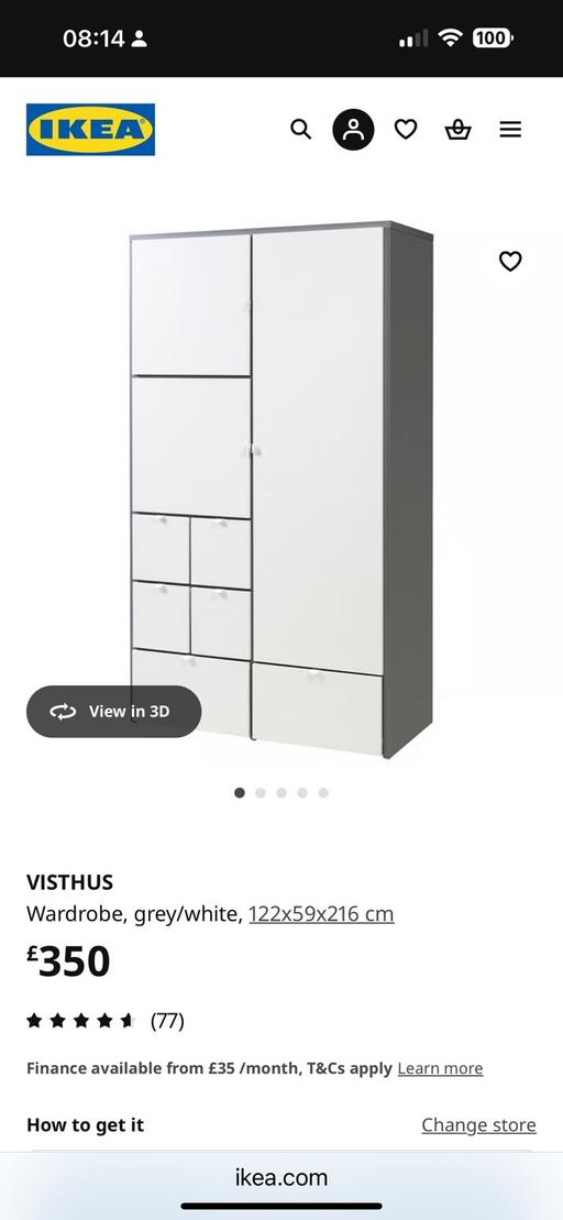 Buy & Sell Liverpool Sefton - Photos for IKEA large wardrobe white and grey