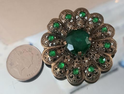 Buy & Sell Thatto Heath Saint Helens - Photos for Antique ornate 1930s czech glass Brooch
